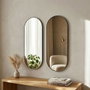 Hanah Home Espejo Ecológico Flotal-E Bronze, Natural